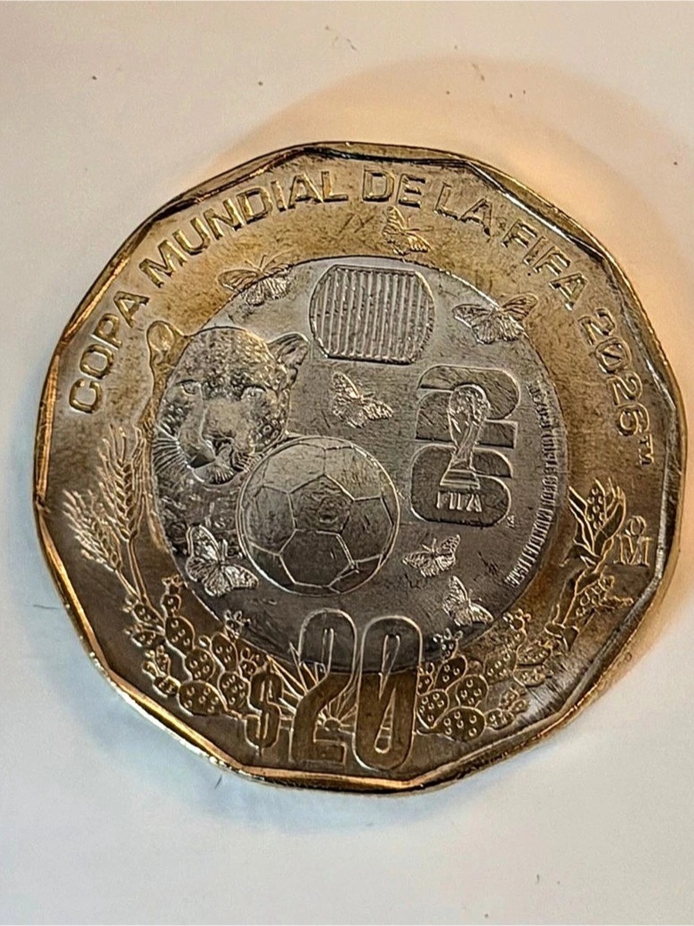 Banco de México 20 Pesos Copa Mundial de la FIFA 2026 Commemorative Coin FIFA